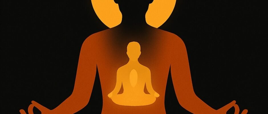 Person practicing mindfulness and self-reflection representing Antarvwsna