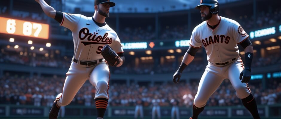 Baltimore Orioles vs San Francisco Giants MLB 2025 matchup live action