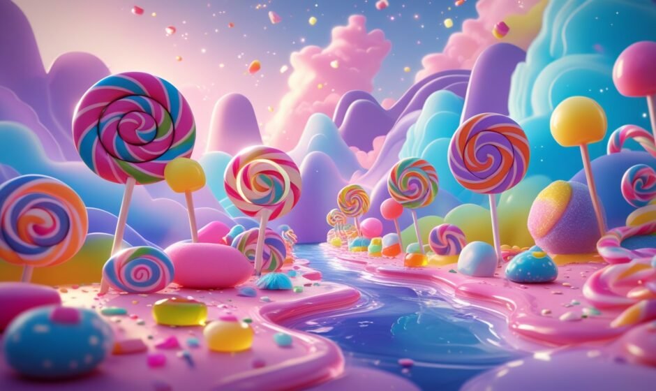 Colorful Candizi candy selection with vibrant packaging and fun shapes.