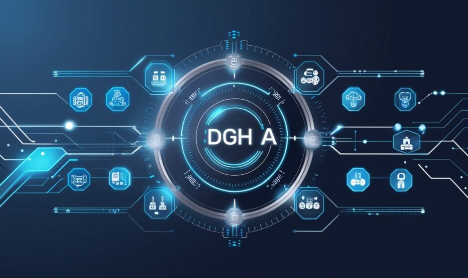 Diagram showing DGH A usage in healthcare, engineering, and software systems.