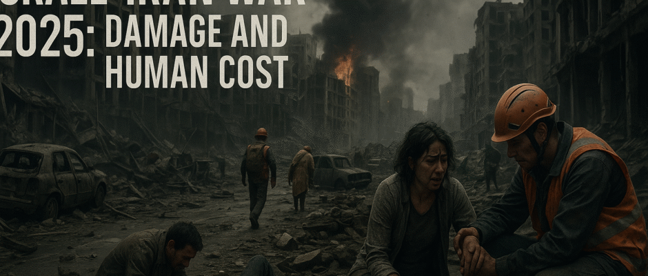 Israel Iran War 2025 Aftermath: Civilian Destruction & Conflict Zones