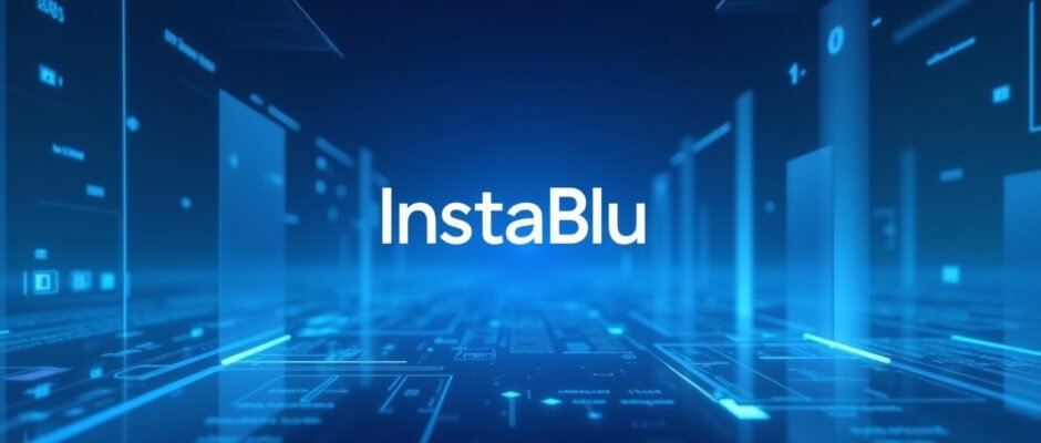 Instablu digital concept representing modern online innovation