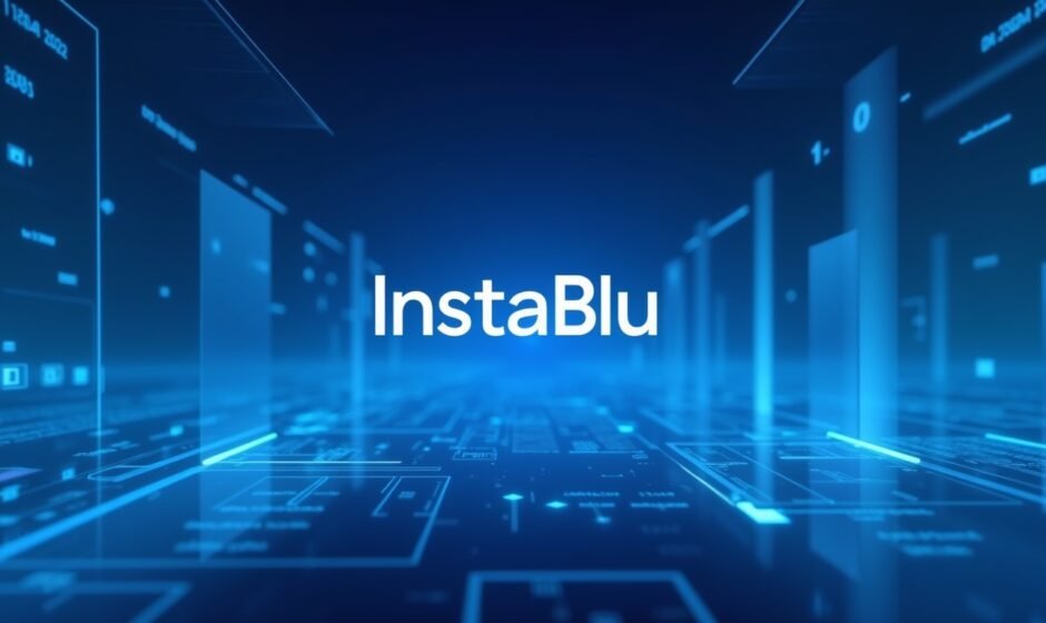 Instablu digital concept representing modern online innovation